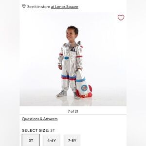 Pottery Barn Astronaut Costume 3T